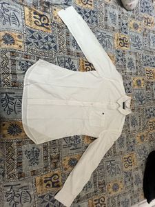 Men's White Long Sleeve Shirt