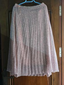 Floral Print Midi Skirt