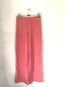 Coral Pink Wide Leg Pants