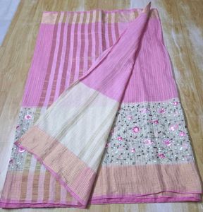 Baby Pink Office wear Saree