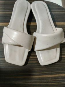 Trendy White Slides