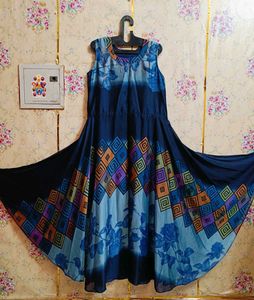 🇳🇿💫🎀Elegant Navy Blue Ethnic Gown