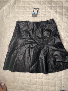 Gothic New Look Brnd Leather Skirt
