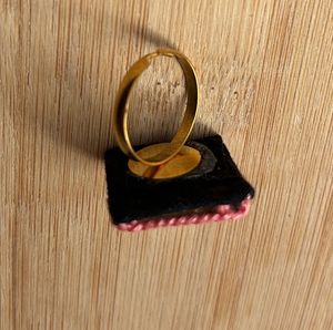 Adjustable Handmade Mirrorwork Ring