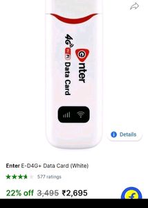 Enter 4g Data card (Dongal)