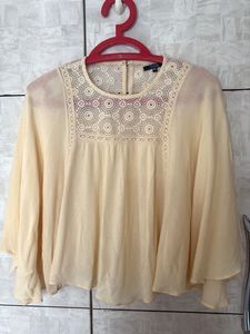 Boho Lace Detail Top