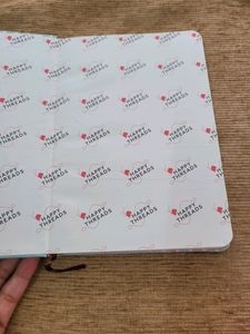 Happy Stitch Notebook With Crochet Cover