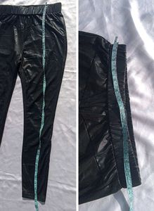Brand New (Shein) 100% Leather Black Pant