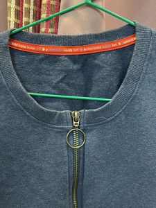 USA Originals Blue Half Zip Pullover