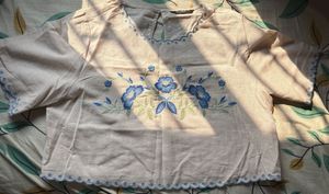 Embroidered Floral Top