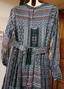 PATTERNED MAXI DRESS