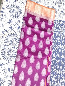 Chanderi Cotton/Silk Zaree Work Saree
