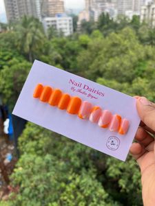 Orange Press-on Nails