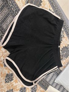 Cute Black Lounge Shorts, Waist- 30