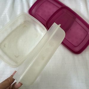 set of 2 boxes purple