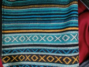 Striped handcrafted Crossbody Bag