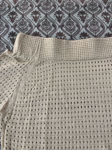 Crochet Bell Sleeve Top - Never Worn