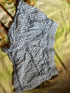 Blue Patterned Shorts