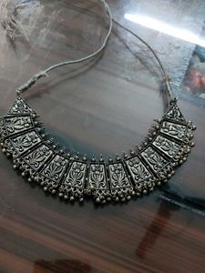 Oxidized Silver Necklace