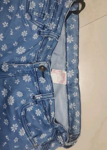 Floral Printed Jean