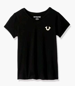 True Religion Black Logo T-Shirt