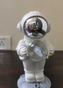 Statue And Lamp Astronaut Figurine