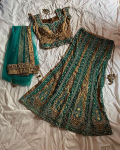 y2k heavily beaded Lehenga choli