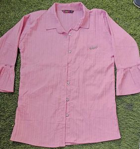 Pink Striped Shirt