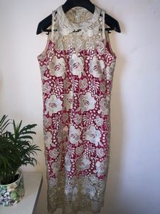 halter neck lace dress