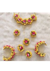 Haldi Jewellery For Bride