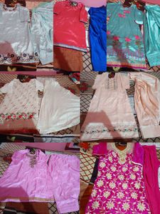Combo Pack 7 Elegant Kurta Sets Free Gift 🎁