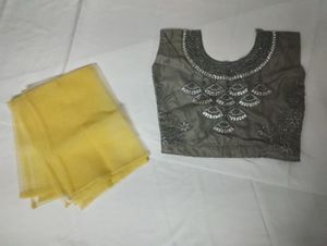 Yellow choli set
