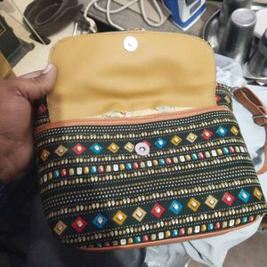 Slightly Used Shoulder Bag With Compartment.