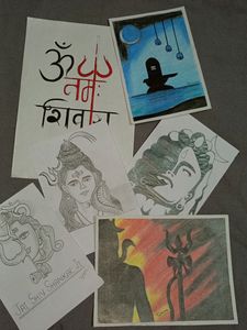 6 Drawings of Lord Shiva Ji