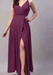 Elegant Purple Maxi Dress