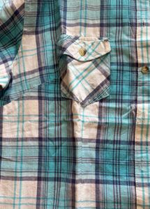 UK Imported Blue Plaid Shirt
