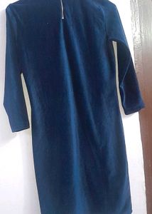on sale!!! velvet blue dress