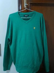 Green V-Neck Sweater