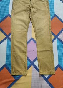 Khaki Straight Fit Jeans