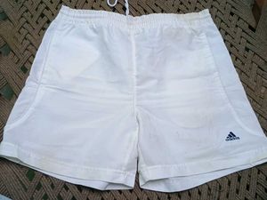 Adidas White Athletic Shorts