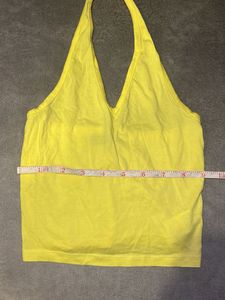 Halter Neck Yellow Top