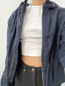 Hollister Blue Jacket with Tie Detailing Size XS