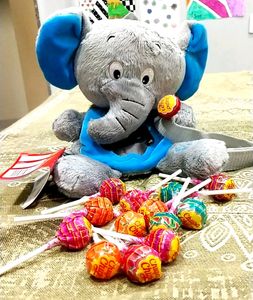 Soft Toy With Lollipop With Carry Bag Small Bought From Dubai💓💜