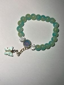 Butterfly Charm Beaded Bracelet