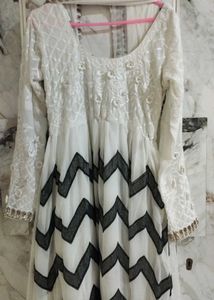 White &amp; Black Kurta