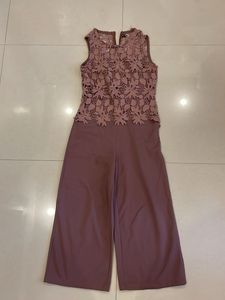 Mauve Lace Jumpsuit