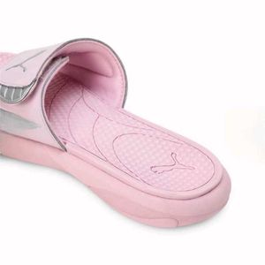 Silver Pink Puma Slidder