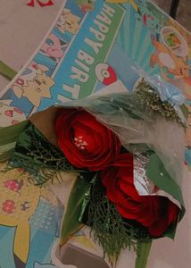 Paper Flower Bouquets With Touch Of Real Leaf
