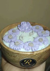 Floral Candle Set Of 2
