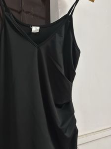 Black Slit Maxi Dress Sss